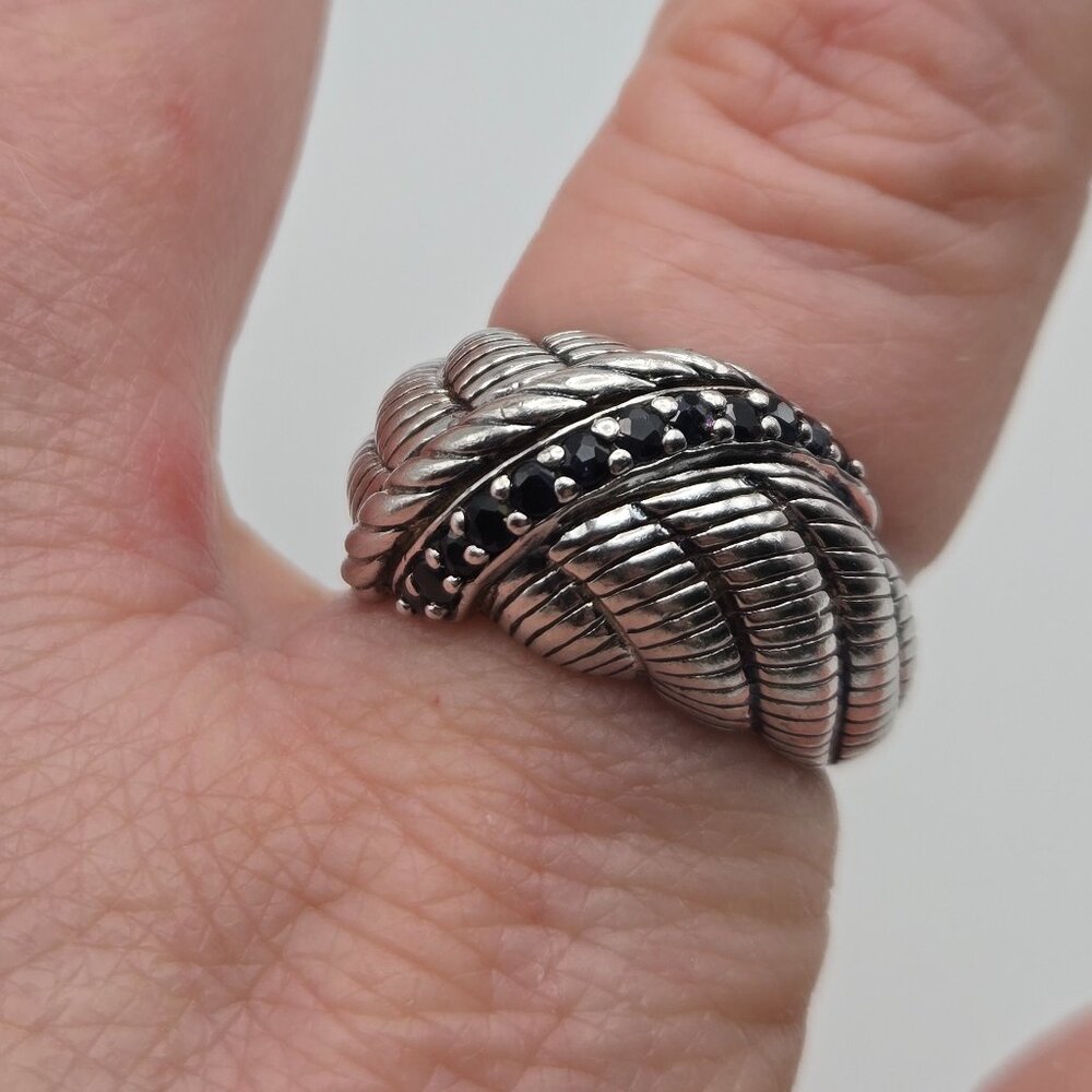 Vintage Judith Ripka 925 Sapphire Ring